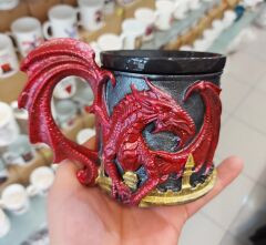 Ejderha Model Bardak