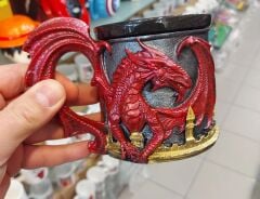 Ejderha Model Bardak