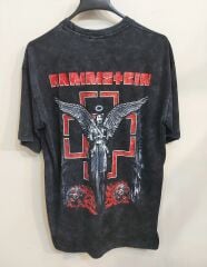 Rammstein Model  Oversize Yıkamalı Kumaş Tshirt