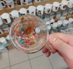 İçi Çiçekli Bardak