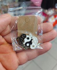 Yin Yang Metal Rozet