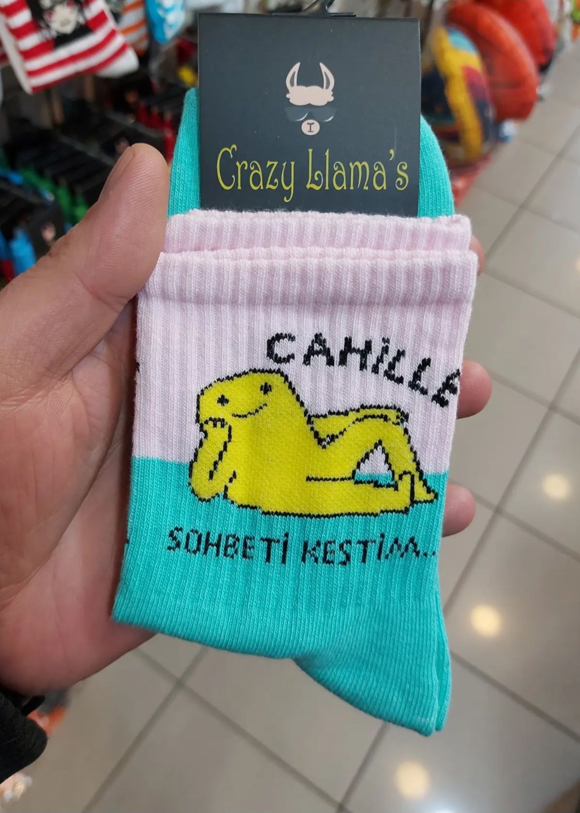 Cahille Sohbeti Kestim Çorap