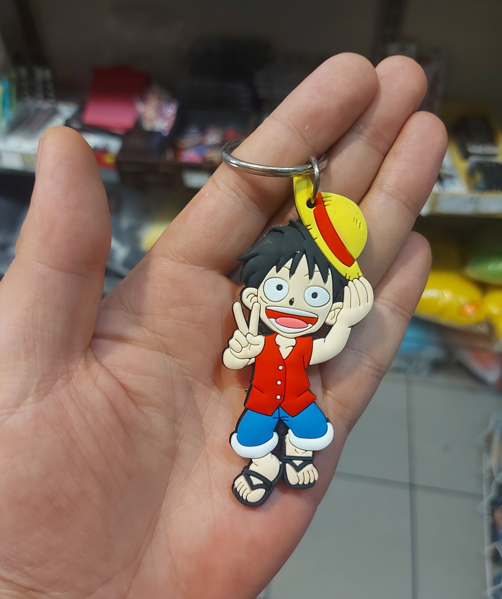 One Piece Luffy Slikon Anahtarlık