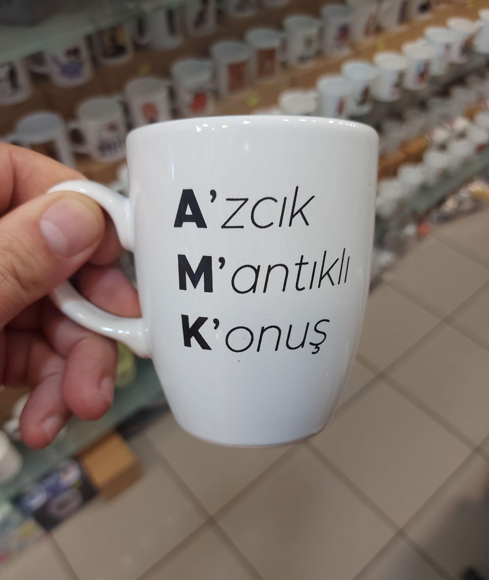 Azcık Mantıklı Konuş Mesajlı Kupa