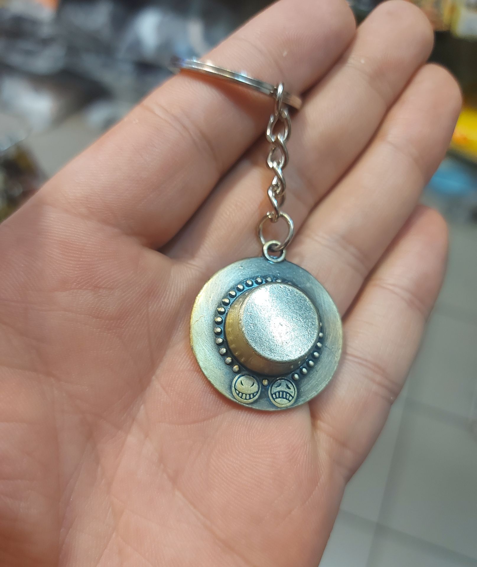 One Piece Ace Metal Anahtarlık
