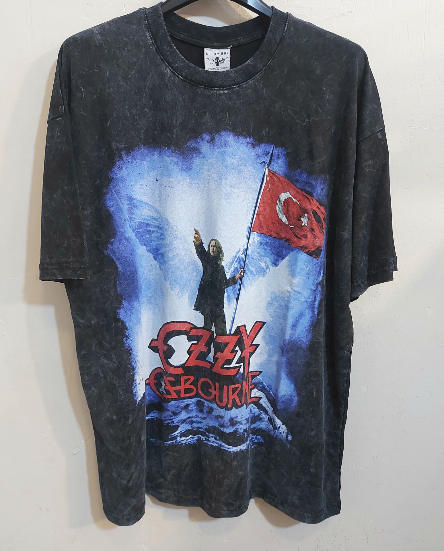 Ozzy Ozbourne Oversize Yıkamalı Kumaş Tshirt