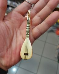 Ahşap Saz-Bağlama Anahtarlık