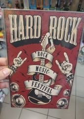 Hard Rock Ahşap Poster