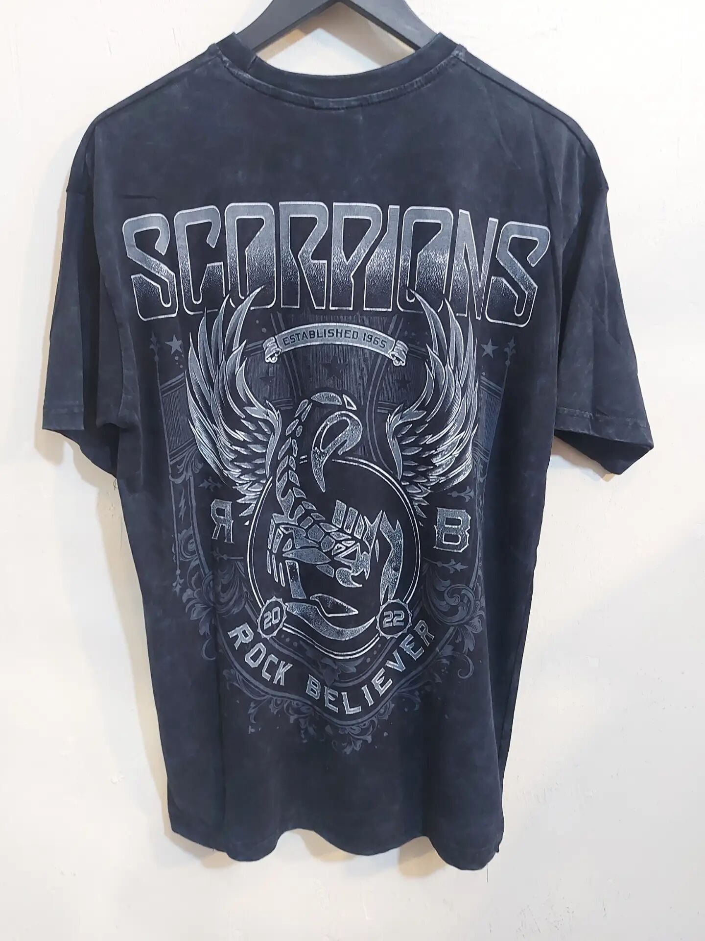 Scorpions Oversize Yıkamalı Kumaş Tshirt