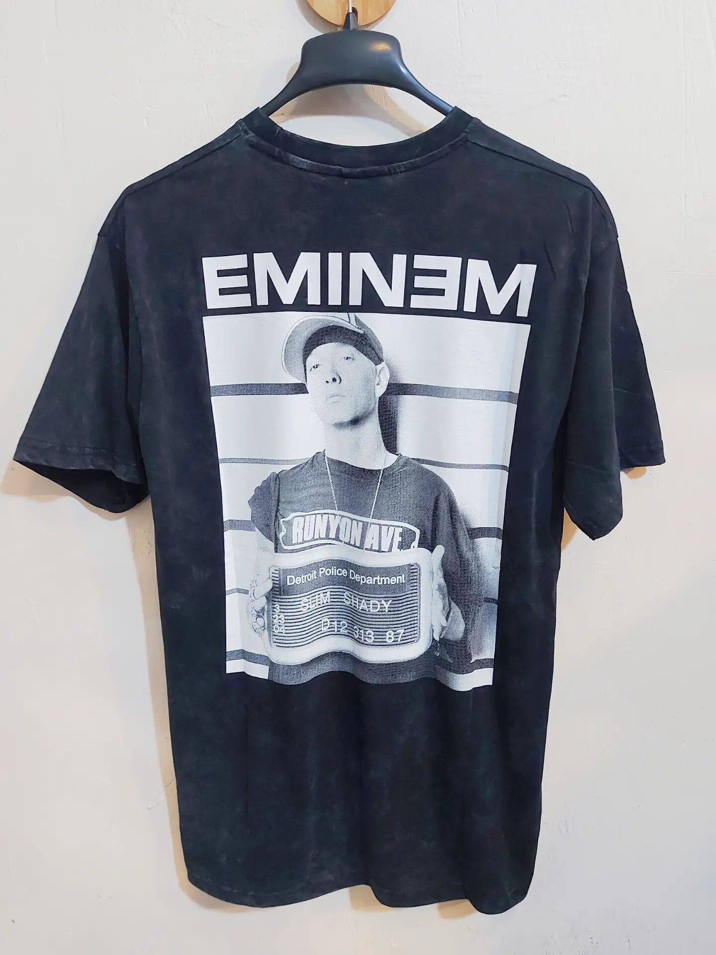 Eminem Oversize Yıkamalı Kumaş Tshirt