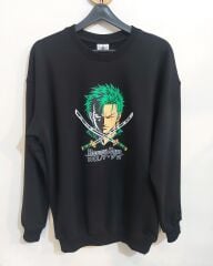 One Piece Zoro 3 İplik Sweatshirt