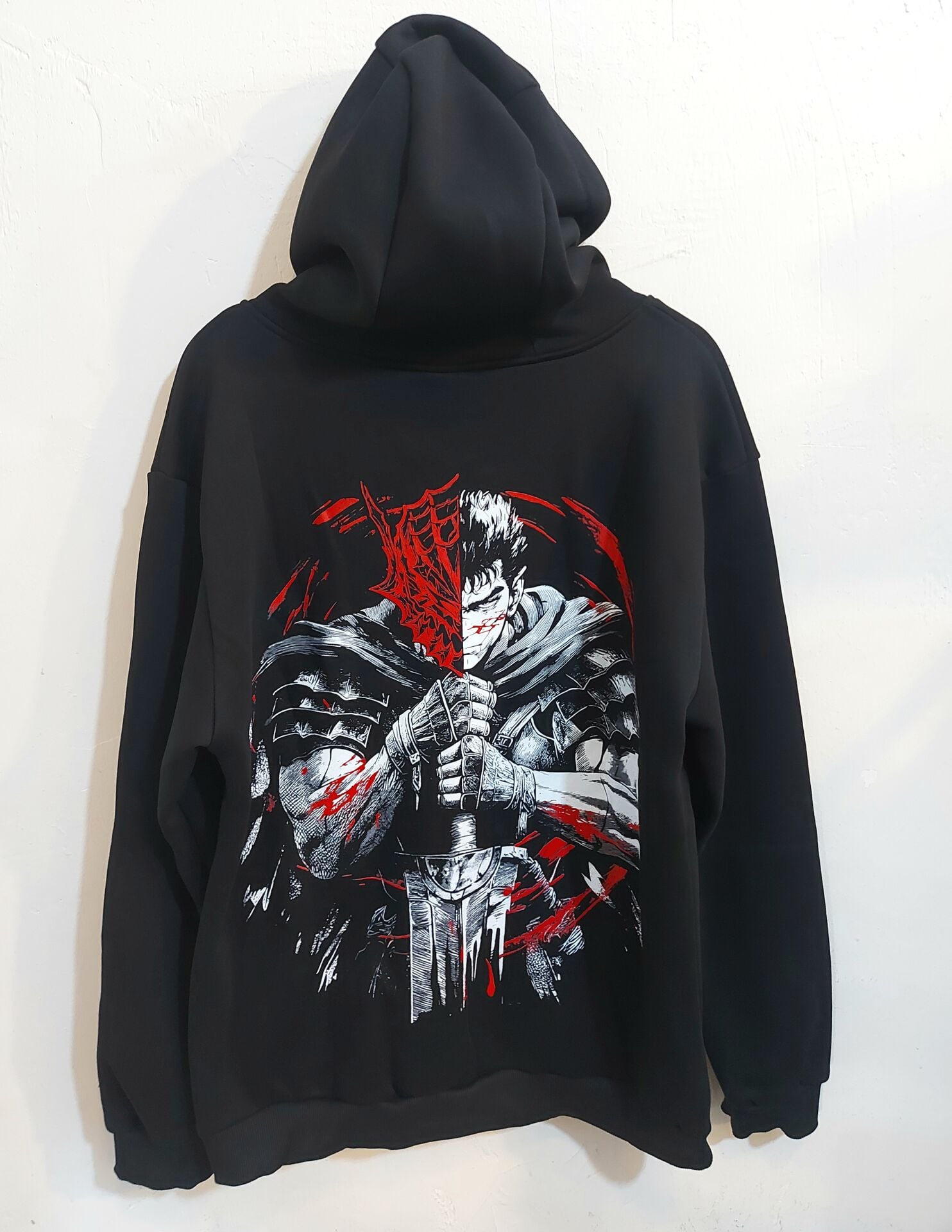 Berserk 3 İplik Şardonlu Fermuarlı Sweatshirt