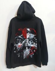 Berserk 3 İplik Şardonlu Fermuarlı Sweatshirt