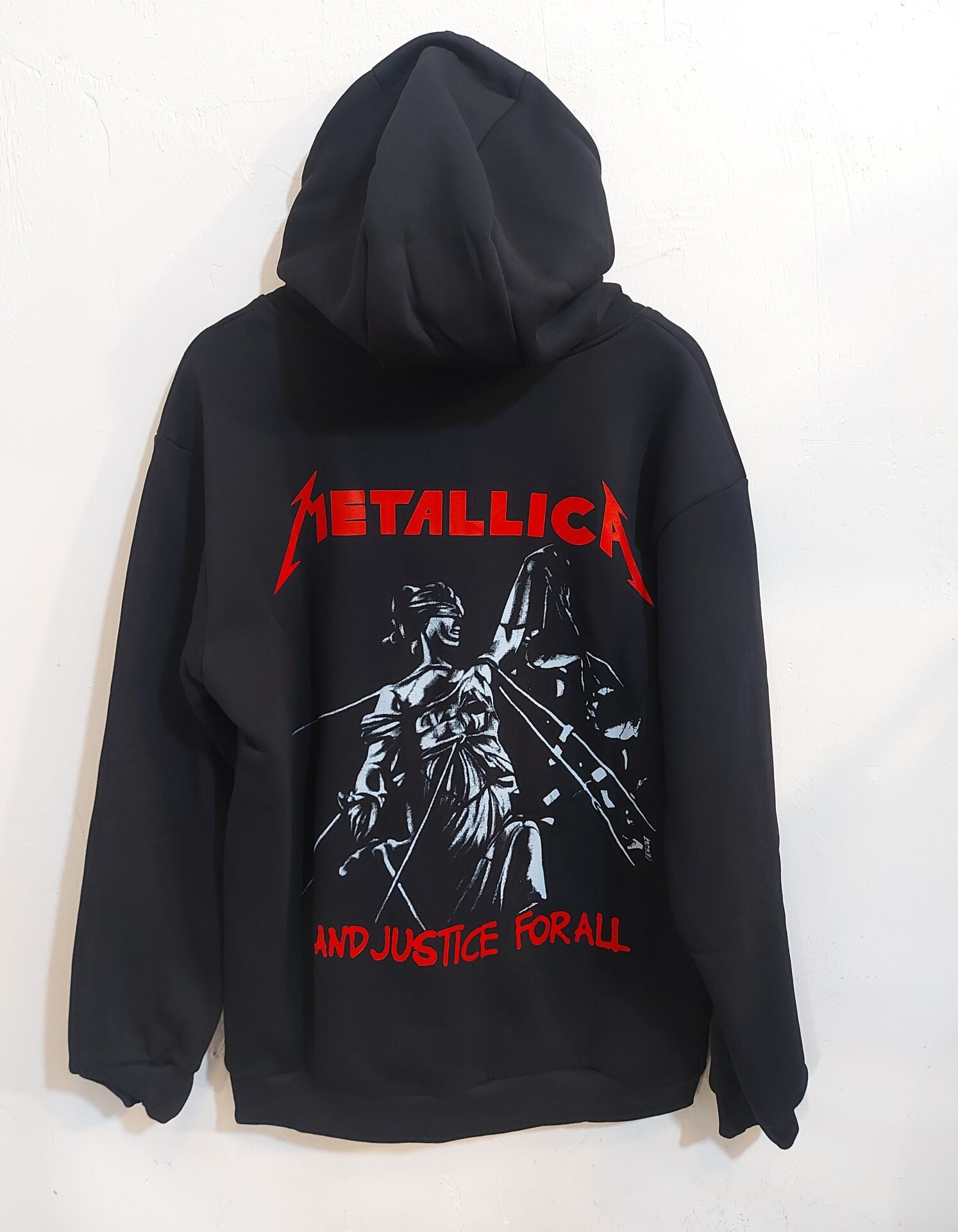 Metallica 3 İplik Şardonlu Fermuarlı Sweatshirt