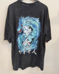 Dragon Ball Oversize Yıkamalı Kumaş Tshirt