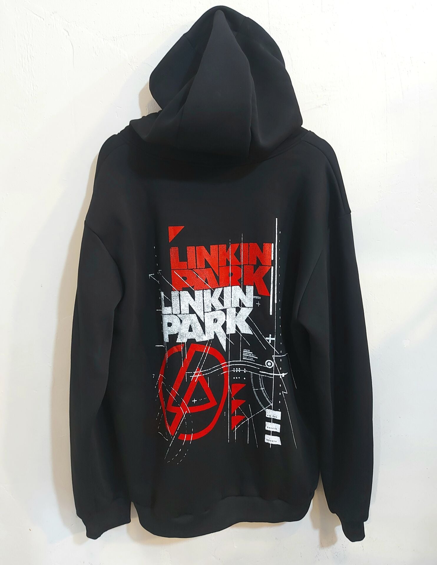 Linkin Park 3 İplik Şardonlu Fermuarlı Sweatshirt