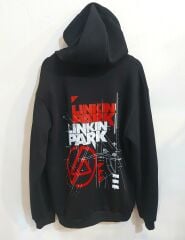 Linkin Park 3 İplik Şardonlu Fermuarlı Sweatshirt