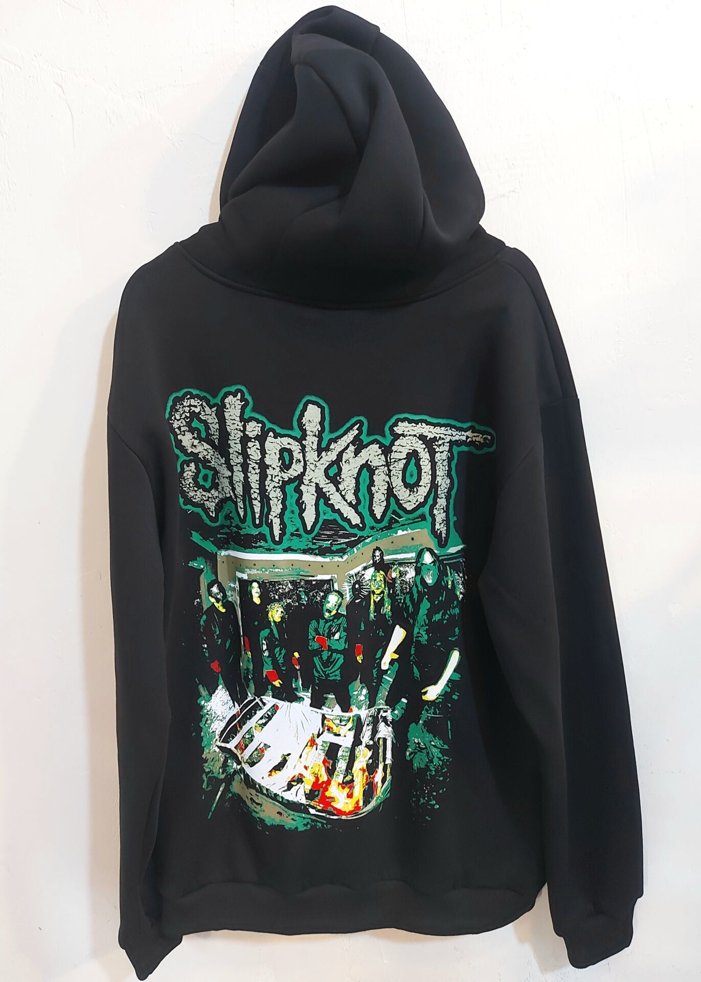 Slipknot 3 İplik Şardonlu Fermuarlı Sweatshirt