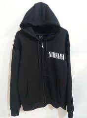 Nirvana 3 İplik Şardonlu Fermuarlı Sweatshirt