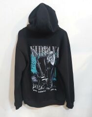Nirvana 3 İplik Şardonlu Fermuarlı Sweatshirt