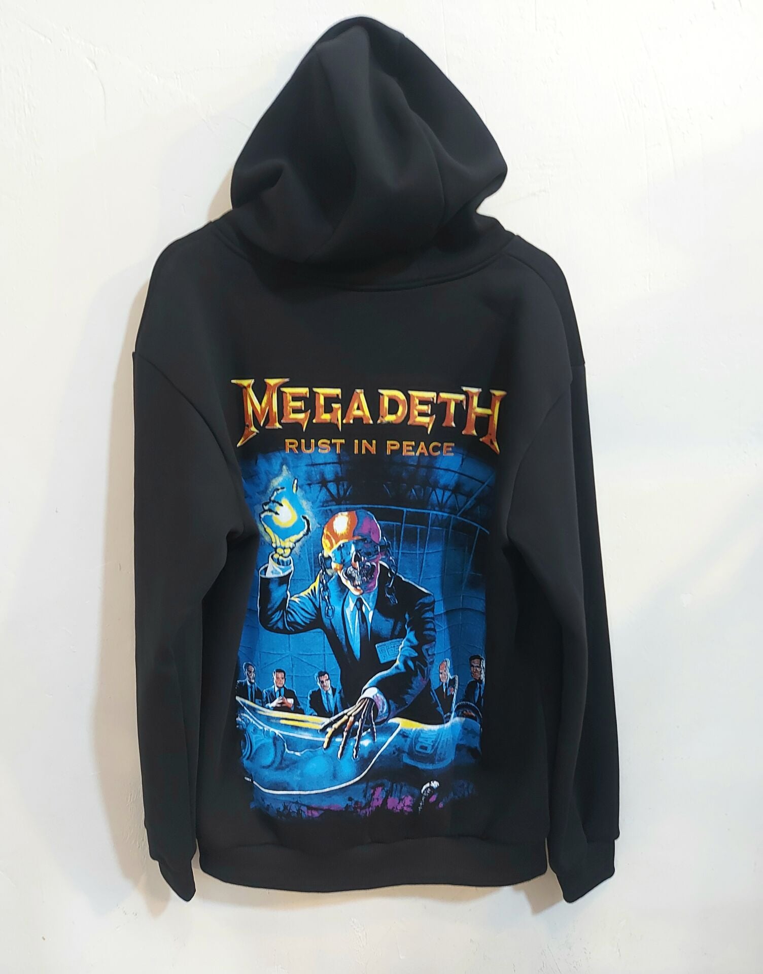 Megadeth 3 İplik Şardonlu Fermuarlı Sweatshirt