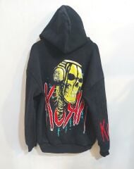 Korn 3 İplik Yıkamalı Kumaş Fermuarlı Sweatshirt