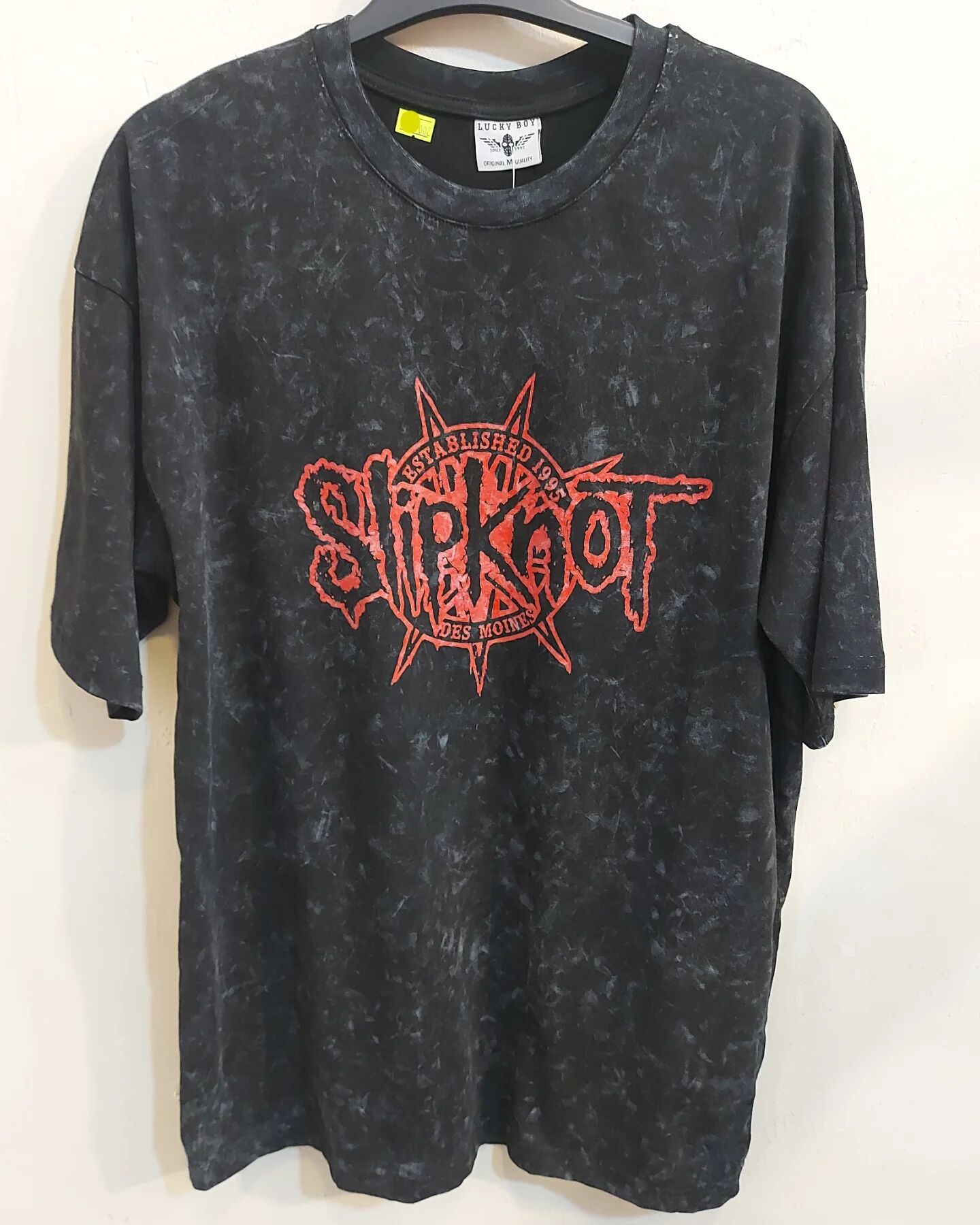 Slipknot Oversize Yıkamalı Kumaş Tshirt