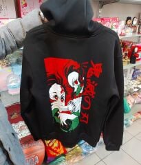 Demon Slayer 3 İplik Kapüşonlu Sweatshirt
