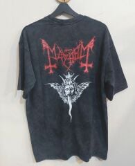 Mayhem Oversize Yıkamalı Kumaş Tshirt