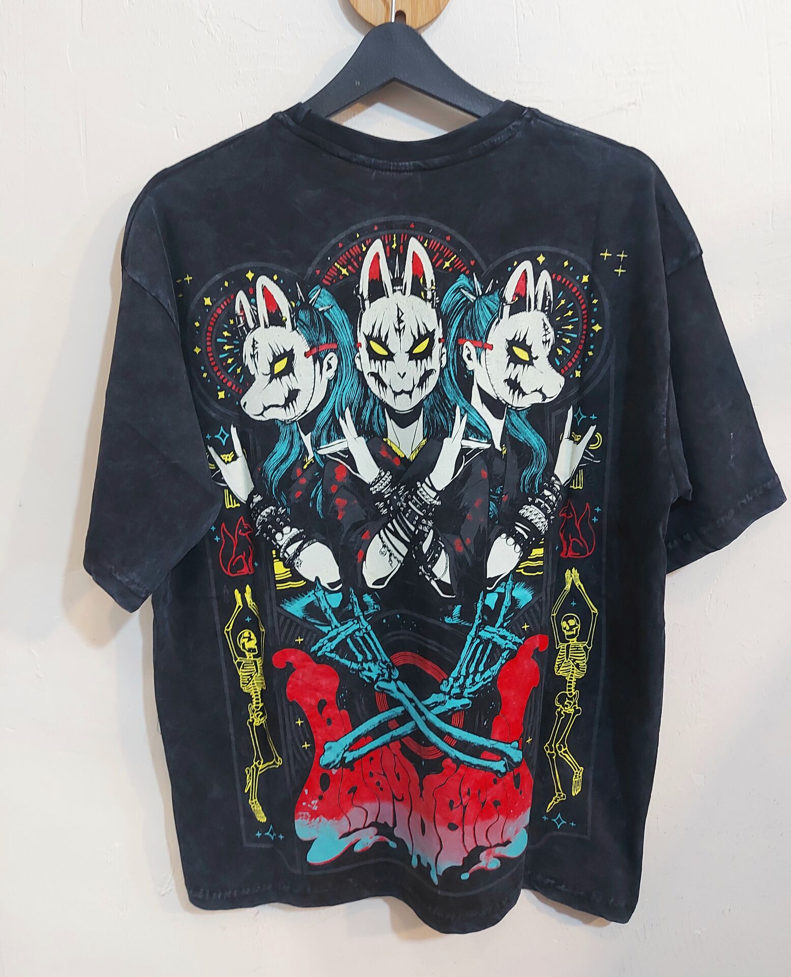 Baby Metal Oversize Yıkamalı Kumaş Tshirt