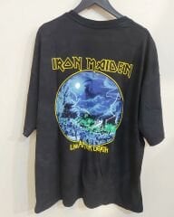 İron Maiden Oversize Yıkamalı Kumaş Tshirt