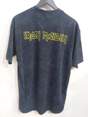 İron Maiden Oversize Yıkamalı Kumaş Tshirt