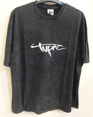 Tupac Oversize Yıkamalı Kumaş Tshirt