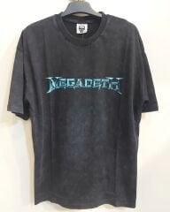 Megadeth Oversize Yıkamalı Kumaş Tshirt