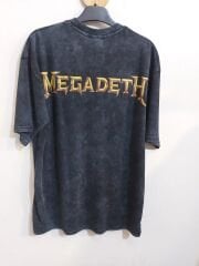 Megadeth Oversize Yıkamalı Kumaş Tshirt
