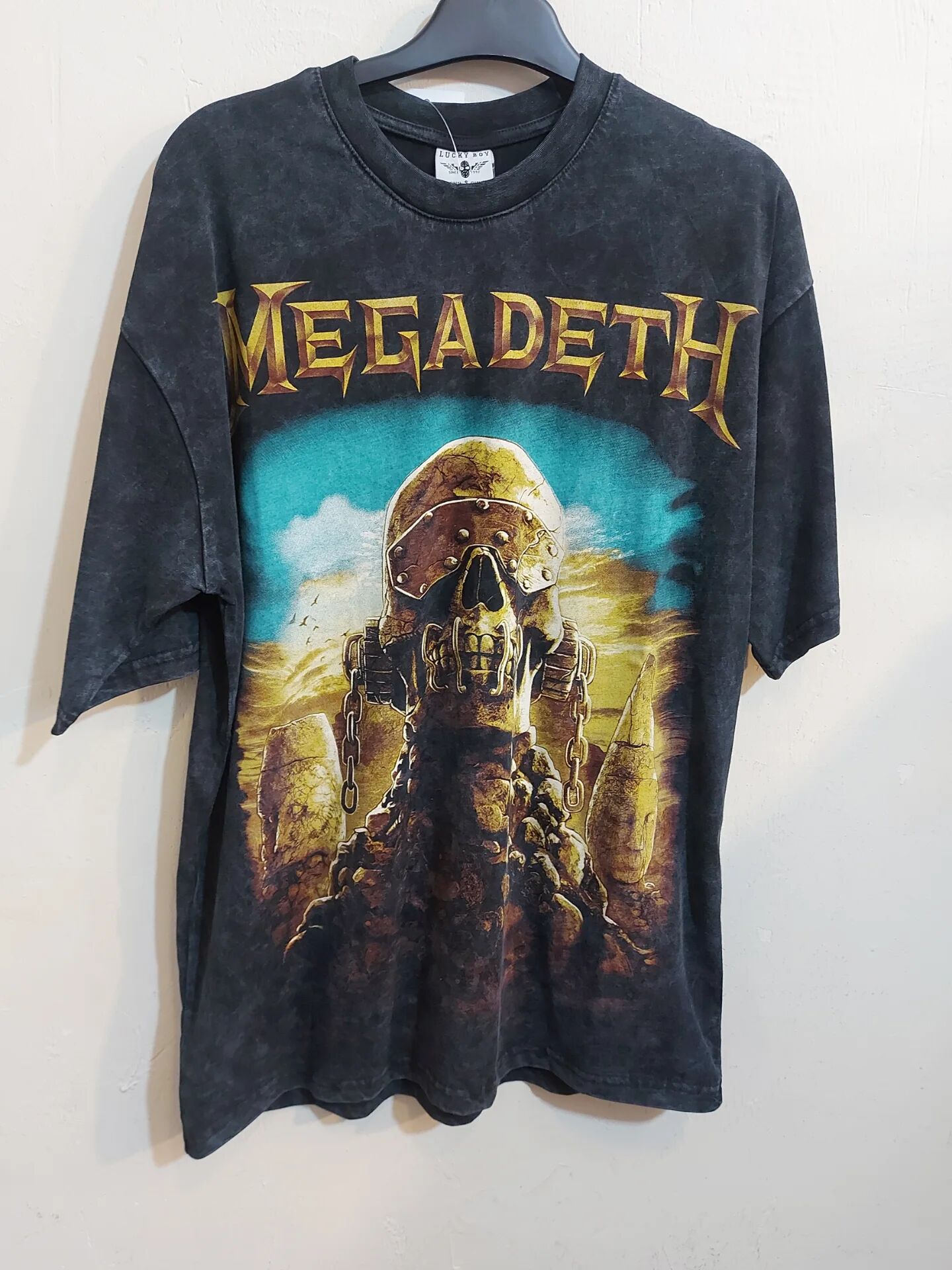 Megadeth Oversize Yıkamalı Kumaş Tshirt
