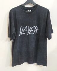 Slayer Oversize Yıkamalı Kumaş Tshirt