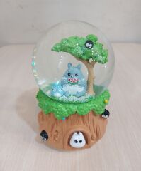Totoro Büyük Boy Püskürtmeli  Müzikli Kar Küresi