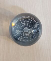 Güneş Sistemi Pilli Cam Küre