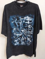 Oversize Yıkamalı Kumaş Slipknot Tshirt