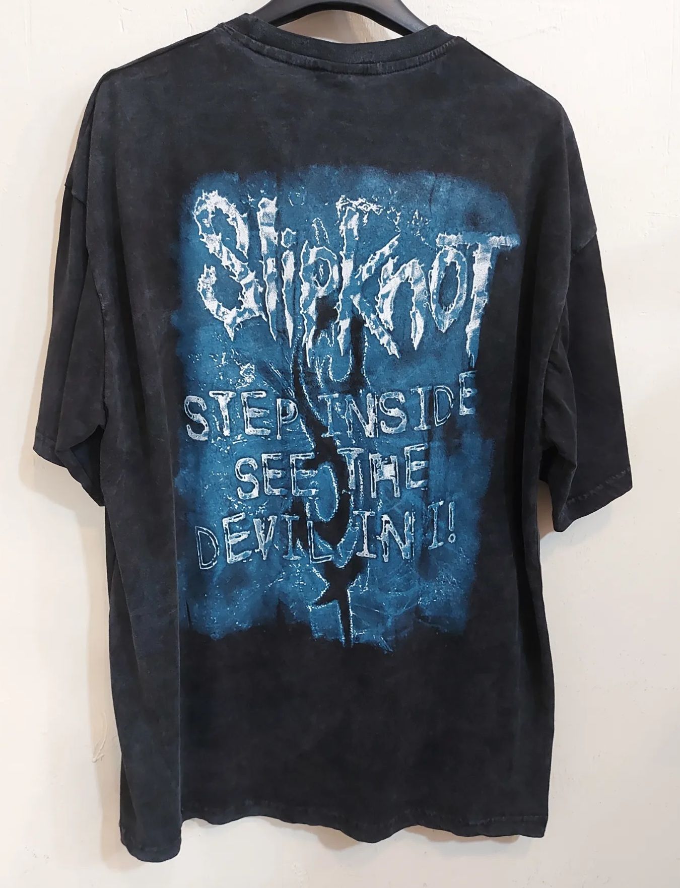 Oversize Yıkamalı Kumaş Slipknot Tshirt