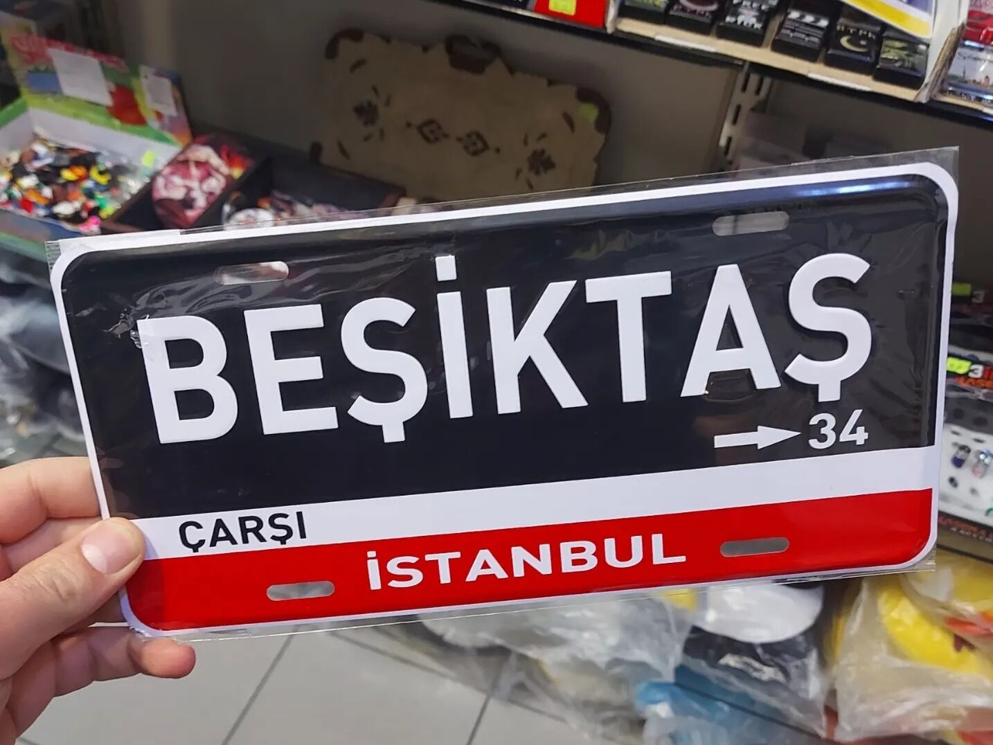 Beşiktaş Sokak Tabela Model Metal Poster