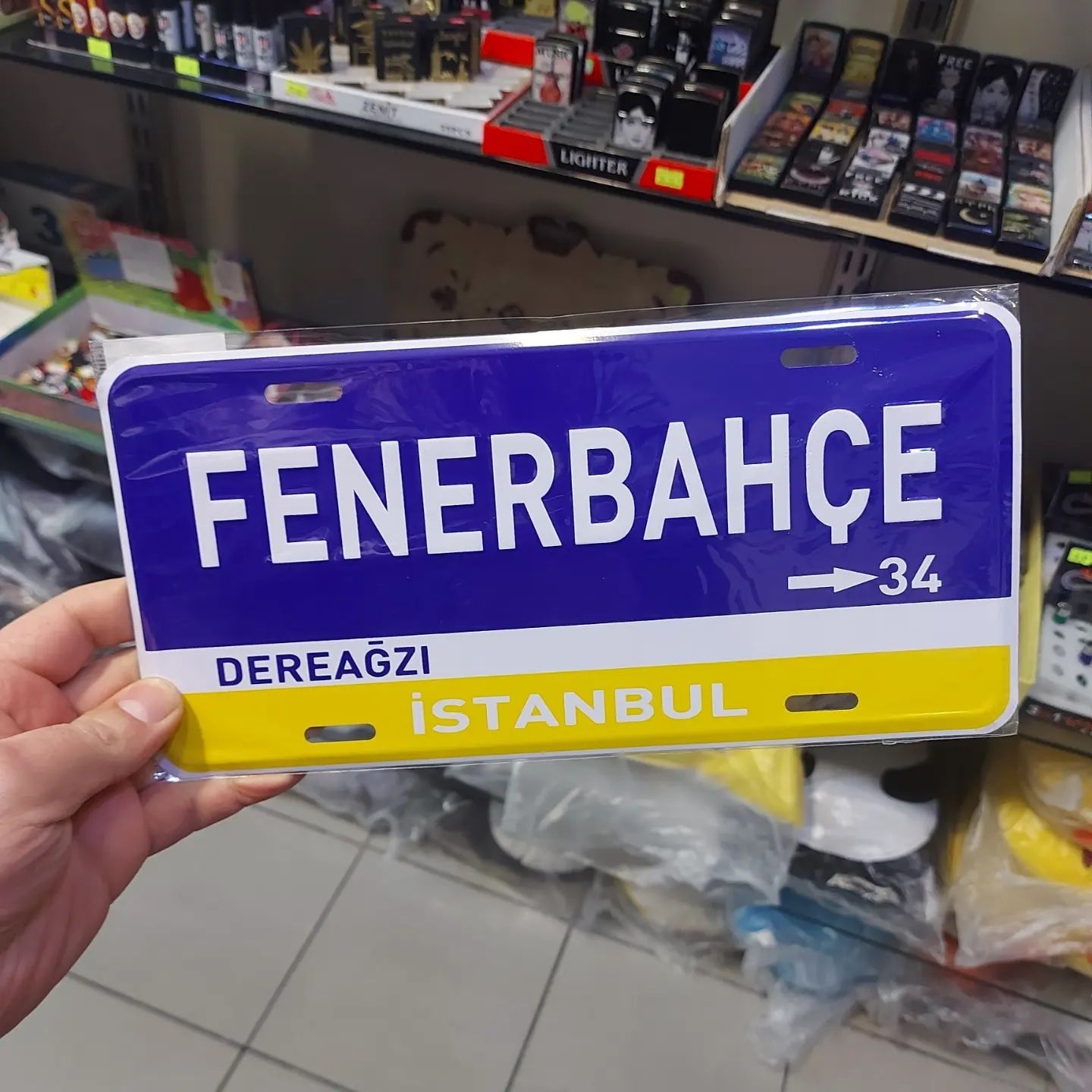 Fenerbahçe Sokak Tabela Model Metal Poster