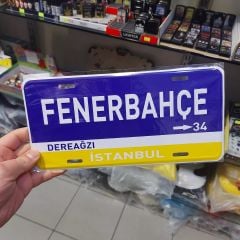 Fenerbahçe Sokak Tabela Model Metal Poster