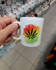 Yaprak Baskılı Kupa