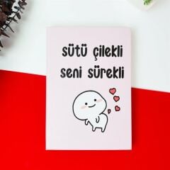 Sütü Çilekli Seni Sürekli Defter