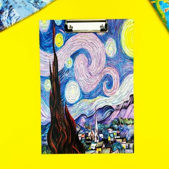 Van Gogh Yıldızlı Geceler Model Sekreterlik
