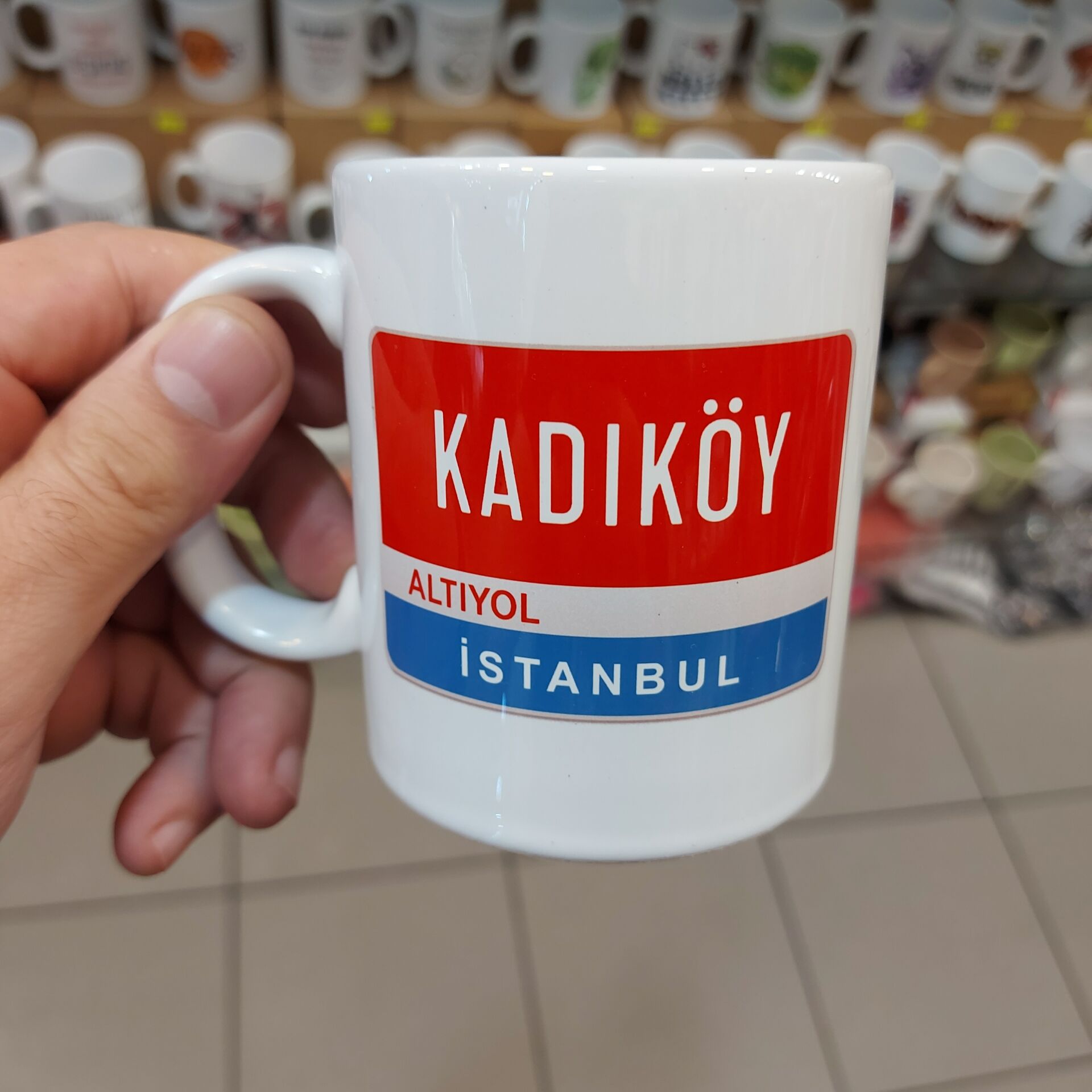 Kadıköy Sokak Tabela Model Bardak
