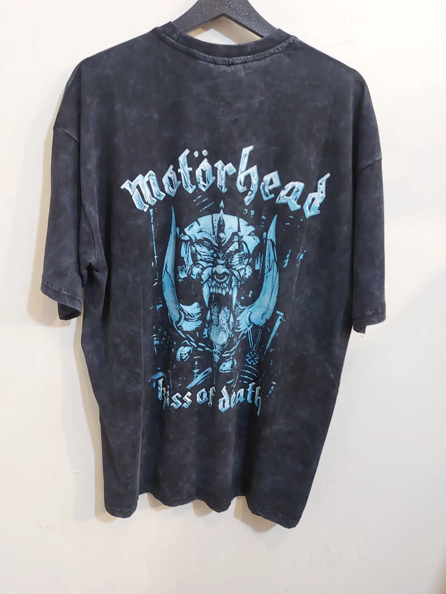 Oversize Yıkamalı Kumaş Motörhead Tshirt
