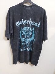 Oversize Yıkamalı Kumaş Motörhead Tshirt